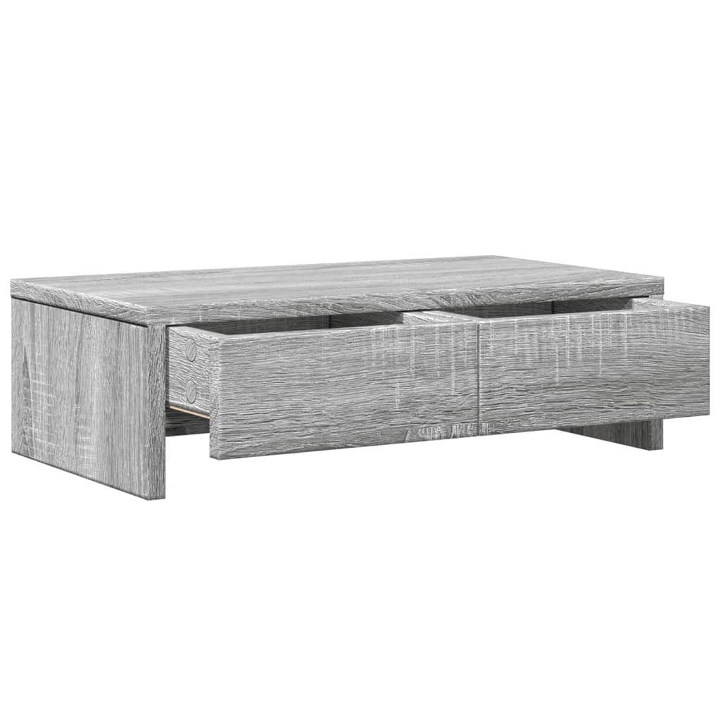 Supporto per monitor scrivania con cassetti legno ingegnerizzato Sonoma grigio 02_0044946