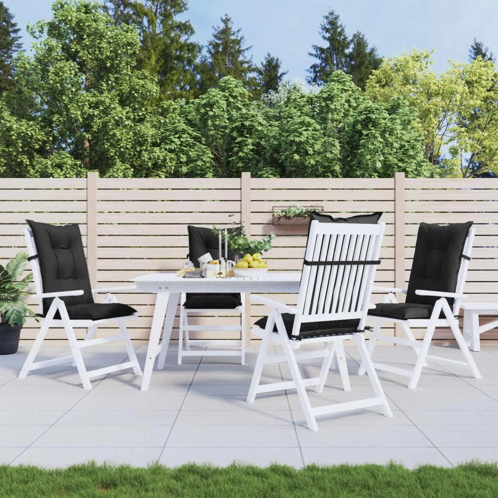 Set di cuscini per sedia alta 4 pcs Melange nero