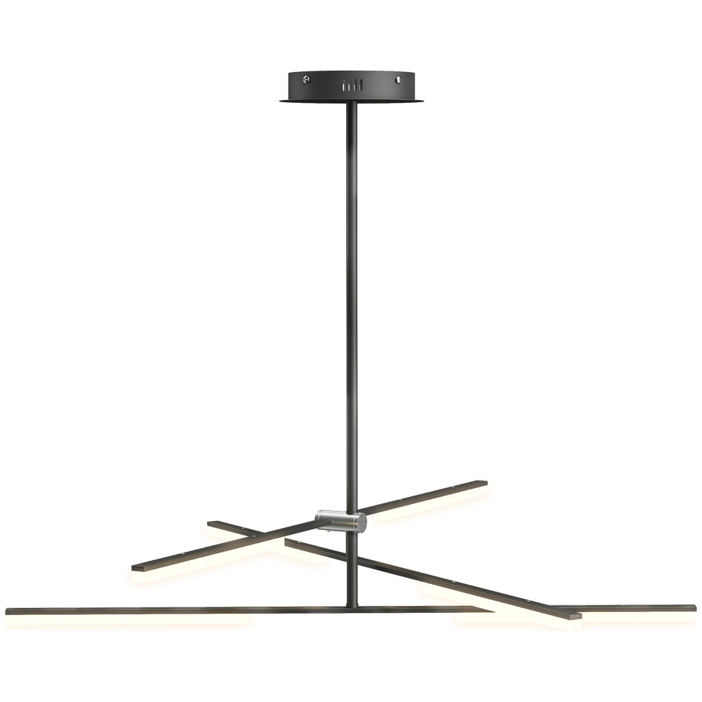 Lampadario LED Moderno a Sospensione ¨C Zephmum ¨C Acrilico Bianco ?100x79 cm