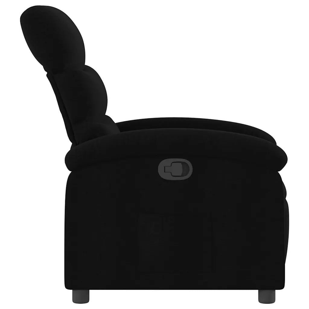 Divano Sedia-Poltrona Reclinabile in Tessuto Nero 465452