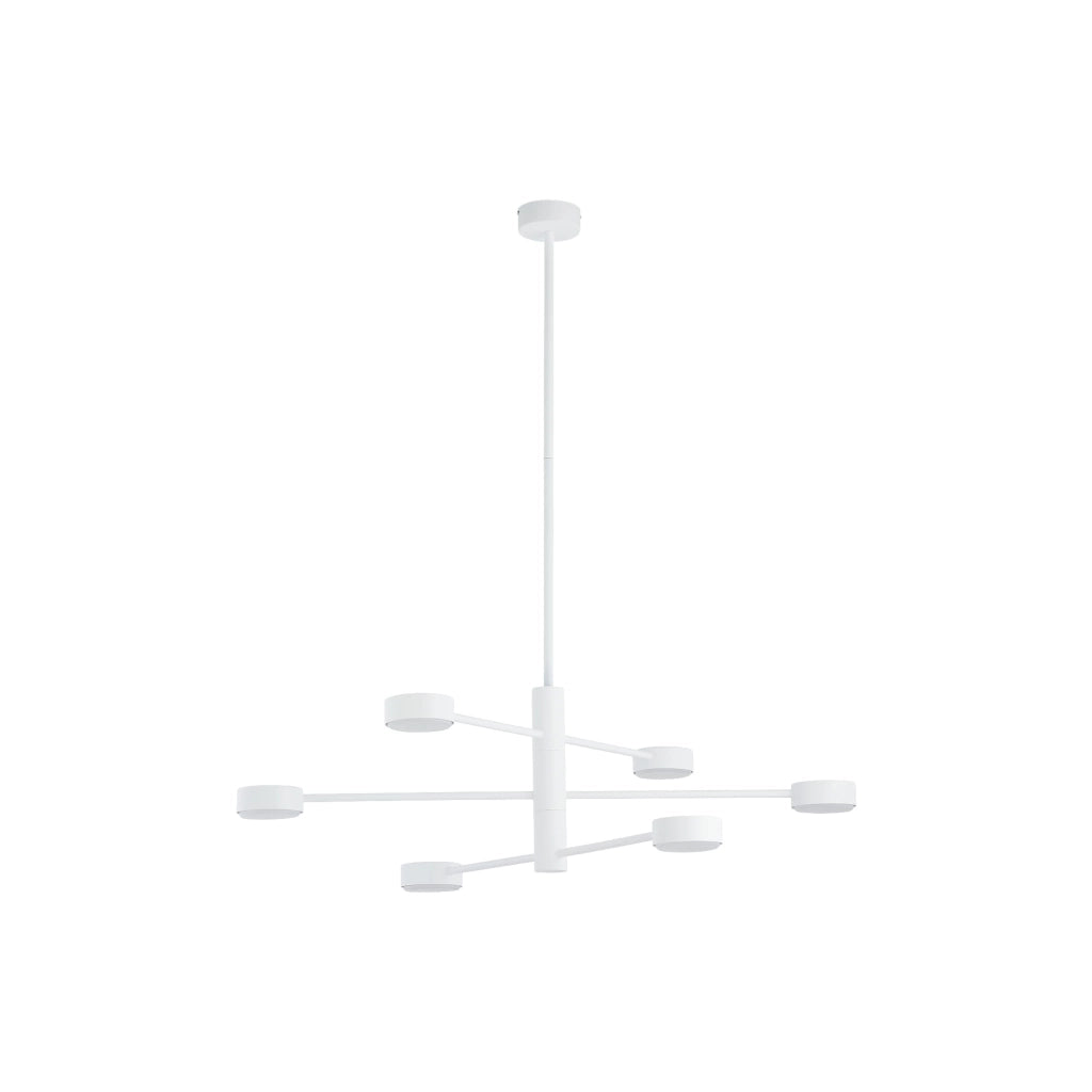Lampadario sospeso Nowodvorski Orbit bianco 6xGX53 7942