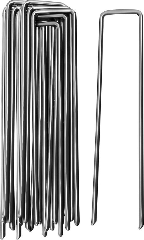 Stabili Stakker per Erba, Telaio per Erba, Parete per Erba e Rete - Lunghezza 150 mm, Larghezza 25 mm, Diametro 2,7 mm