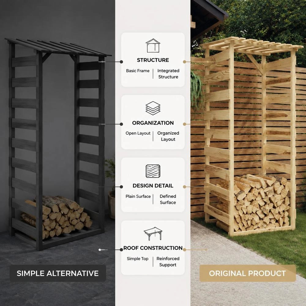 Pergola With Roof 100x90x200 Cm Impregnated Pine Wood
