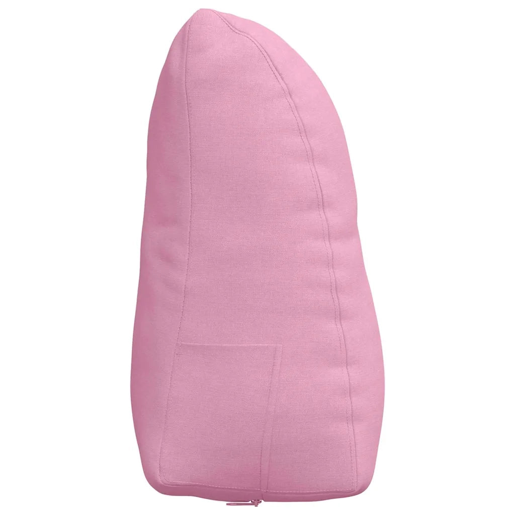 Cuscino per Schiena Rosa 45 x 24 x 50 cm Tessuto 42014369
