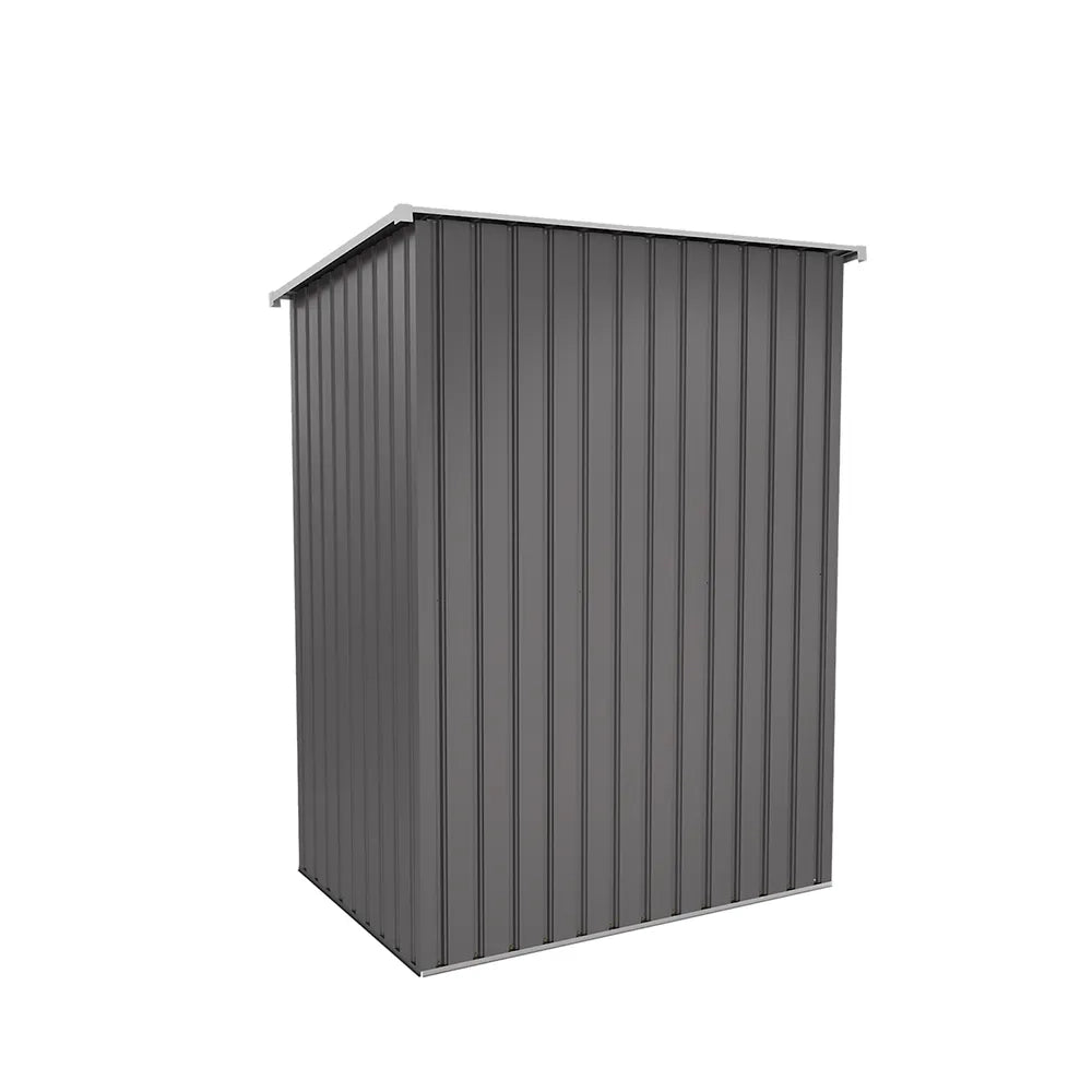 Casetta da giardino in acciaio zincato grigio 1,51x1,03xh1,96 m - 48kg- 1,55 metri quadri
