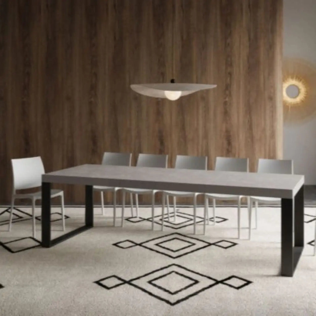 Tavolo allungabile 160/264x90 cm Tecno Premium cashmere gambe antracite