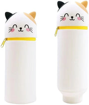 Etui in silicone, grande borsa per ragazze, unisex, accessori scolastici kawaii, borsa, borsa per scuola, ufficio, ragazze, donne, studentesse, borsa
