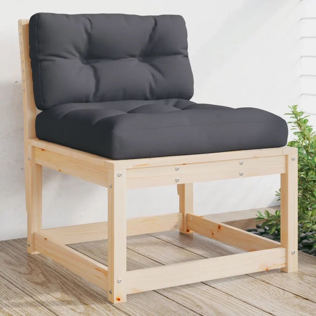 Divani da Giardino con Cuscini 2 pz Legno Massello di Pino 844704