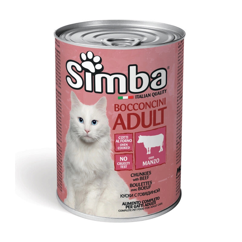 CIBO GATTO MONGE SIMBA 415 G BOCCONCINI VITELLO- 24,0 pz