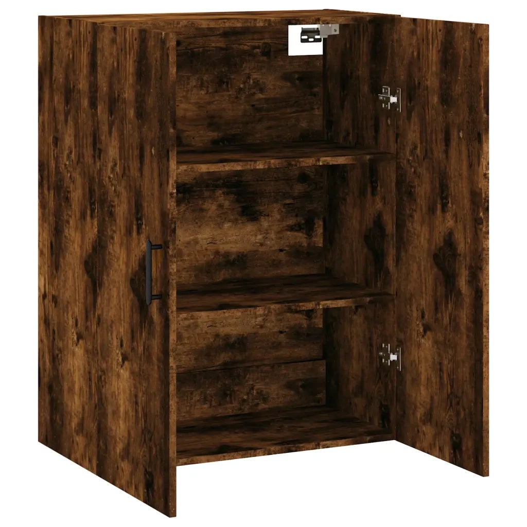 vidaXL Mobile a Parete Rovere Fumo 69,5x34x90 cm