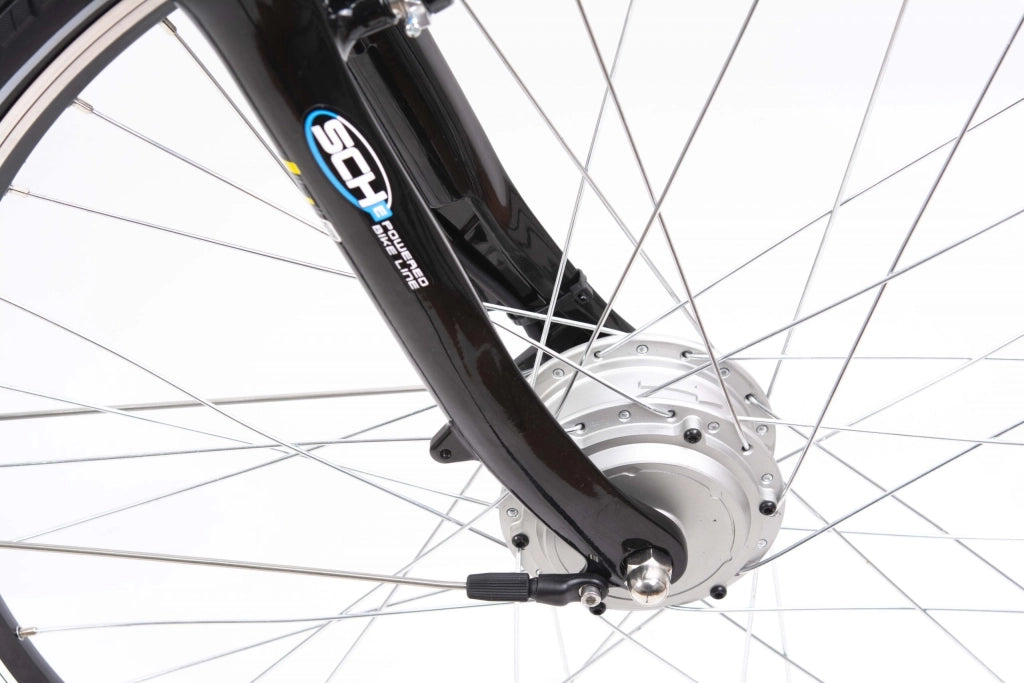 Bici elettrica SCH E-Moving 28'' city Bianca