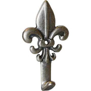 GANCIO PER QUADRI 'GIGLIO' 47 mm - Argento - Blister 3 pezzi - 12 confezioni