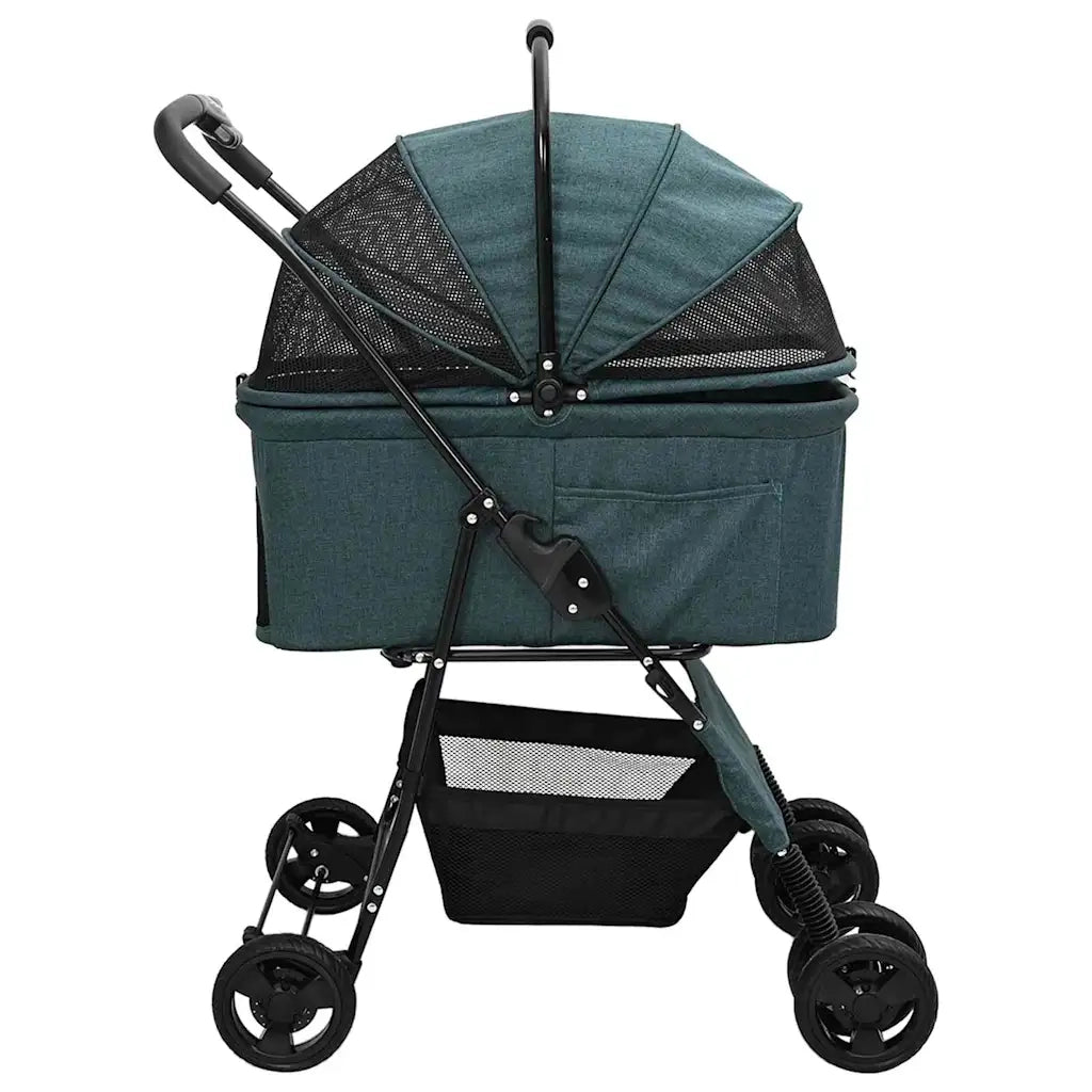 Passeggino pieghevole per animali Verde 81 x 47 x 99 cm 42012433