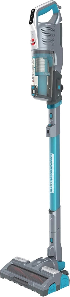 H-FREE 500 HYDRO PLUS HF522YSP 011 Aspirapolvere Senza Fili, 330W, 0,45 L, Aspira e Lava, Mini Turbo Spazzola, Autonomia 45 Min, Compatta, Blu