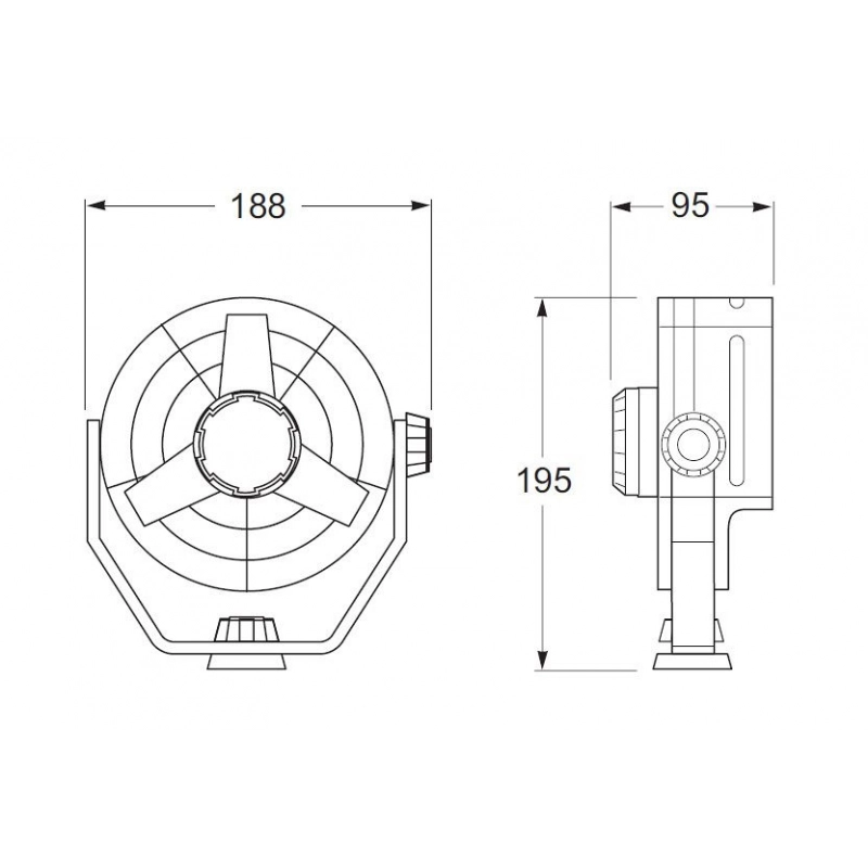 VENTILATORE NERO 24V