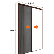 ZANZARIERA PLISSETTATA 120XH240CM MARRONE 8017