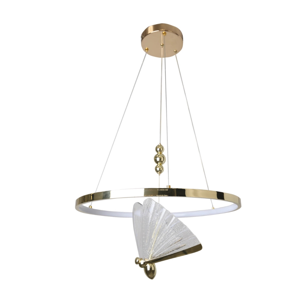 Lampada a sospensione Marissa Ring oro LED CCT 33W