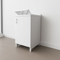 Mobile lavanderia bianco lavabo resina 45x50x85 asse lavaggio cm anta singola