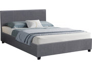 Letto doppio con contenitore "Carla" - 160 x 200 grigio