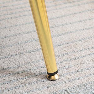 Poltrona Imbottita da Camera 75x63x73 cm in Velluto Giallo