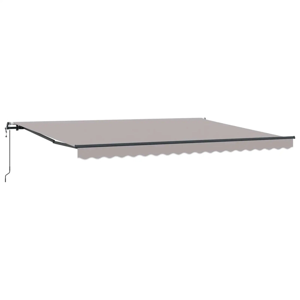 Tenda Retrattile Grigio chiaro 450 × 300 cm Tessuto e Alluminio 3331003