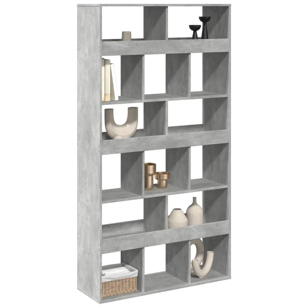 Libreria Grigio Cemento 100x33x187,5 cm in Truciolato 3309540