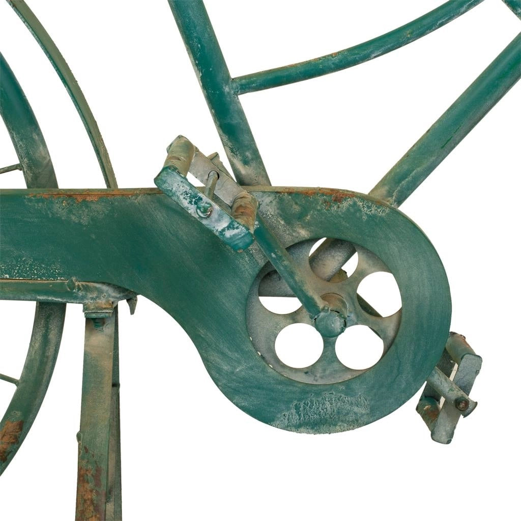 Bicicletta decorativa in metallo 150X50X89h cm verde
