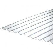 10 Lastre di Policarbonato Corrugato ONDA 76/18 CLEAR 1265X2000mm con protezione UV