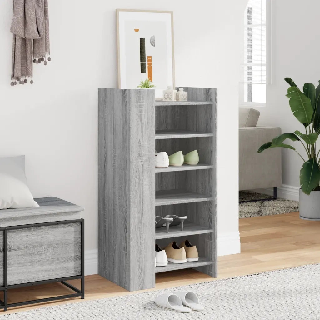 Scarpiera | Mobile per scarpe Grigio Sonoma 52x37,5x100 cm in Legno Multistrato