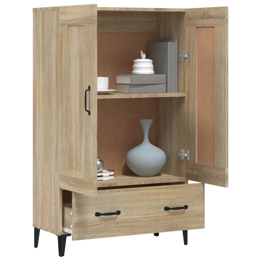 Credenza Rovere Sonoma 70x31x115 cm in Legno Multistrato 812576