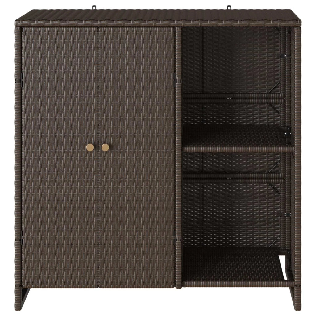 Armadio con lo scaffale Marrone 100 x 36 x 102 cm Rattan 4103822