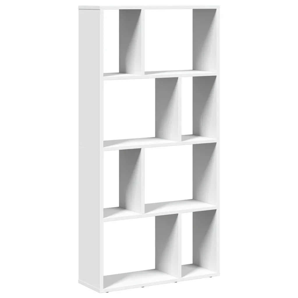 Libreria Bianca 60x20x120,5 cm in Legno Massello 858147