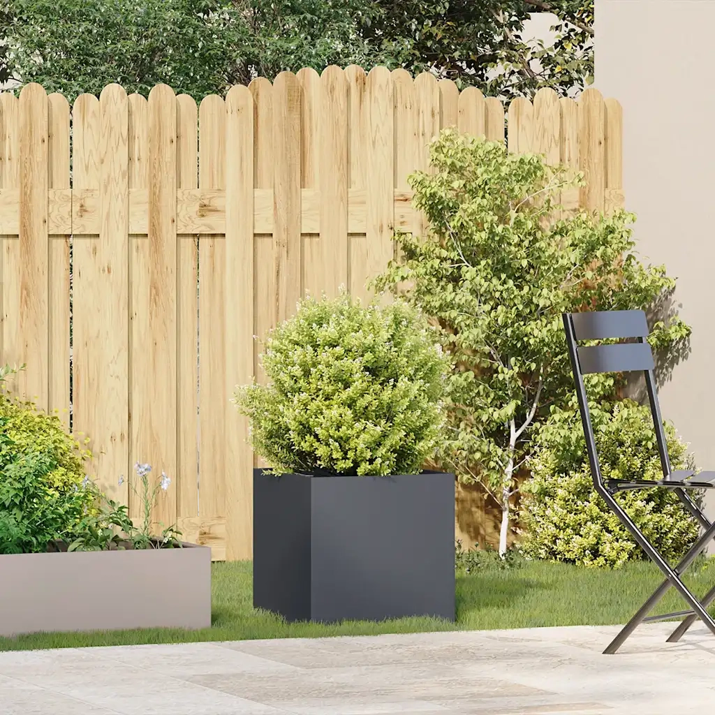 Fioriera Antracite 40x40x40 cm in Acciaio Laminato a Freddo 860663