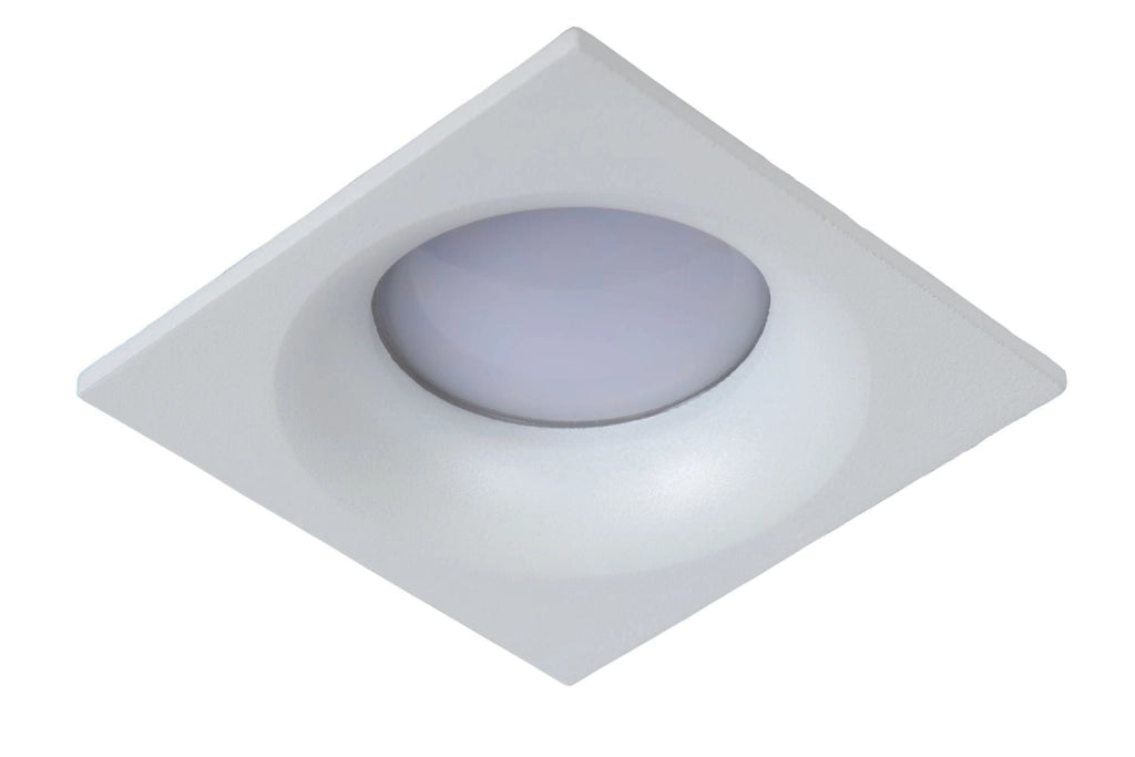 Faretto da soffitto Lucide Ziva quadrato bianco GU10