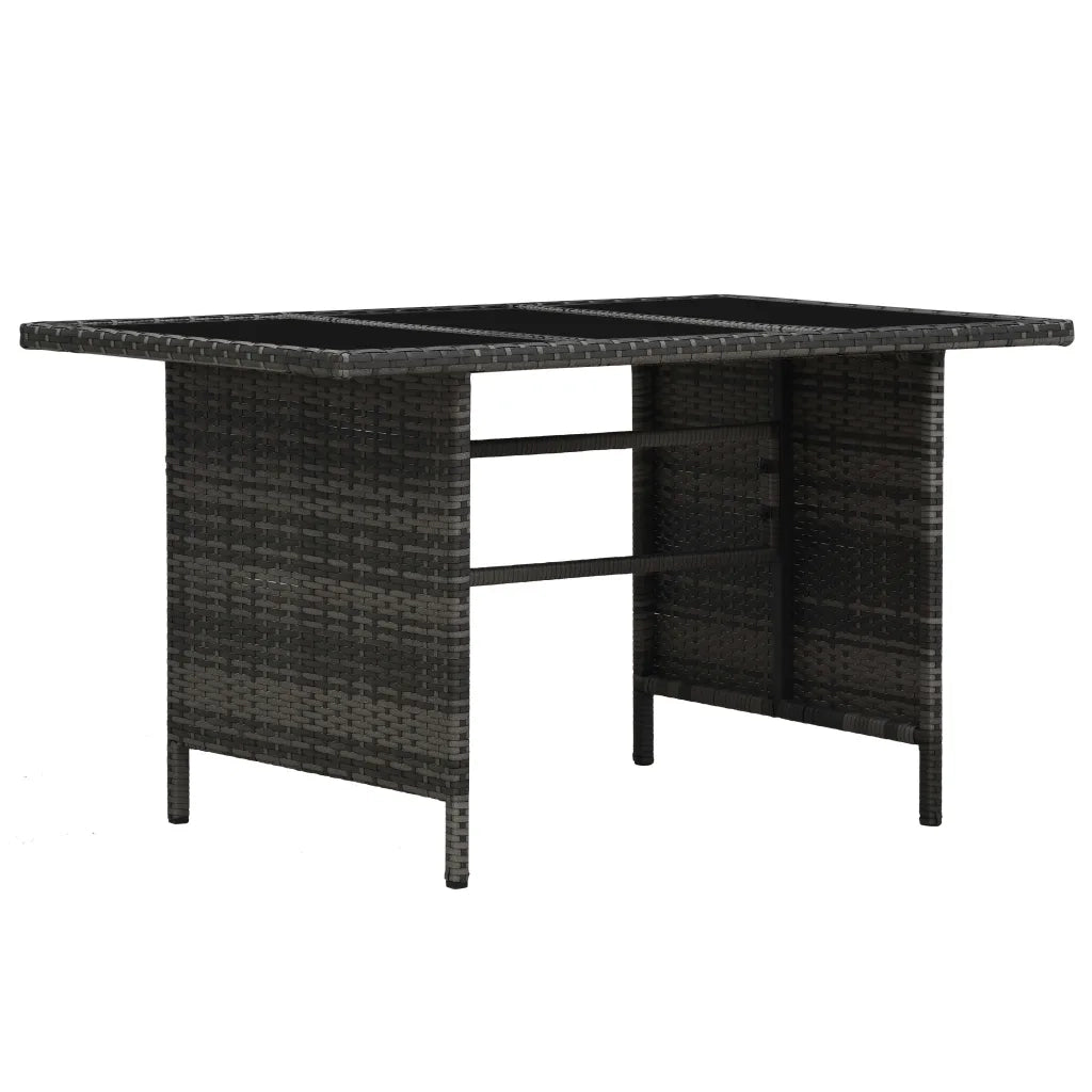 Set Divani da Giardino 3 pz con Cuscini in Polyrattan Grigio cod mxl 35153