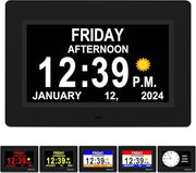 Orologio con Calendario - Orologio con Data e Giorno - Orologio con Funzione di Ricordo 

Modello: DM-1000 
Funzione: Data e Giorno, Calendario, 
Dimensioni: 10 x 10 cm 
Materiali: Acciaio inossidabile e plastica 
 Batterie: 2 x LR44