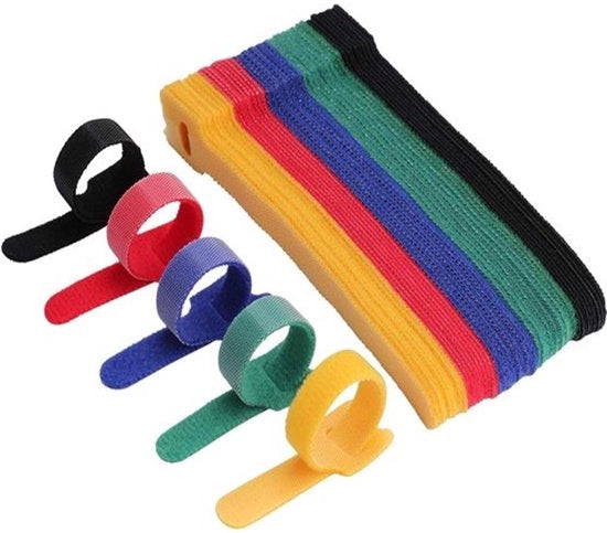 Cinture per cavi - Organizzatore per cavi - 50 pezzi - 12*150mm - Cinture per cavi con chiusura - Cinture per cavi - Cinture di avvolgimento - Veloce - Organizzatore per cavi - Cinture per cavi riciclabili