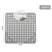 Trade Shop - Tappeto Tappetino Lavello Lavandino Quadrato Cucina 30x30cm Grigio Chiaro 56247 -