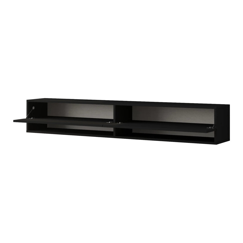Mobile porta TV con 2 ante 29,5 x 180 x 31,5 cm nero 03_0007777