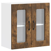 Pensile da cucina di design pratico e funzionale 60 x 31 x 60 cm realizzato in legno composito di rovere affumicato 02_0050047