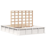 Letto matrimoniale | Letto per adulti | Struttura del letto Bianco 120 x 190 cm Pino massello