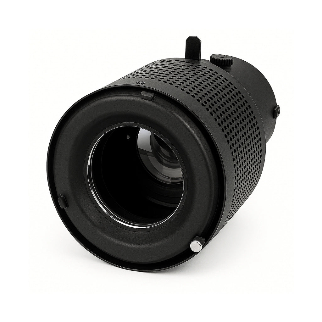 Walimex Attacco per proiezione con connessione universale, sagomatore di luce per flash con 4 lamine e sagome di colore diverso, per flash, per effetti di luce creativi in fotografia