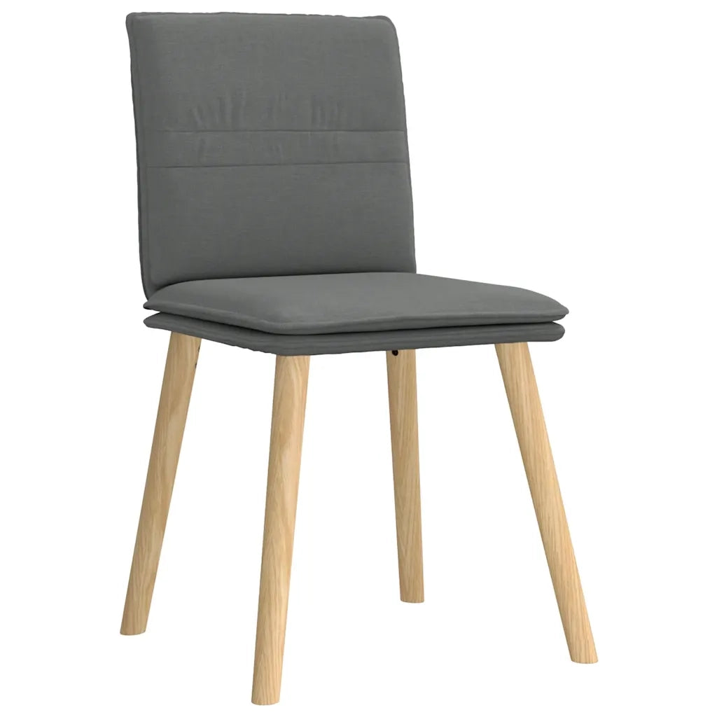 vidaXL Sedie da Pranzo 6 pz Grigio Scuro in Tessuto