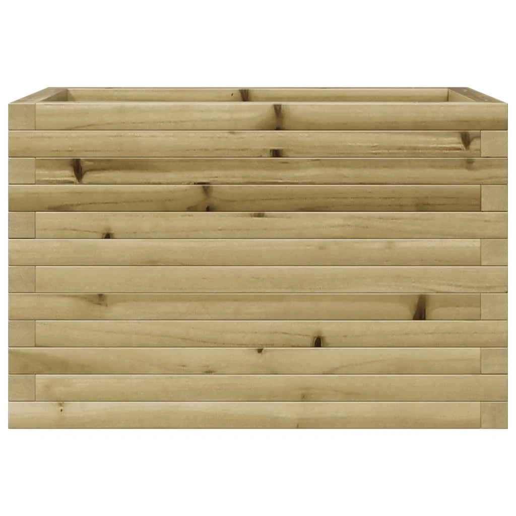 Fioriera rialzata per piante fiori patio giardino 70 x 40 x 45,5 cm legno di pino impregnato marrone 02_0037777