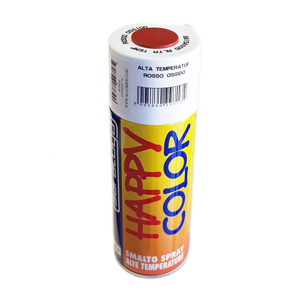 Saratoga bomboletta happy color 400ml spray per alta temperatura max 350°c finitura semilucida, colori happy color rosso