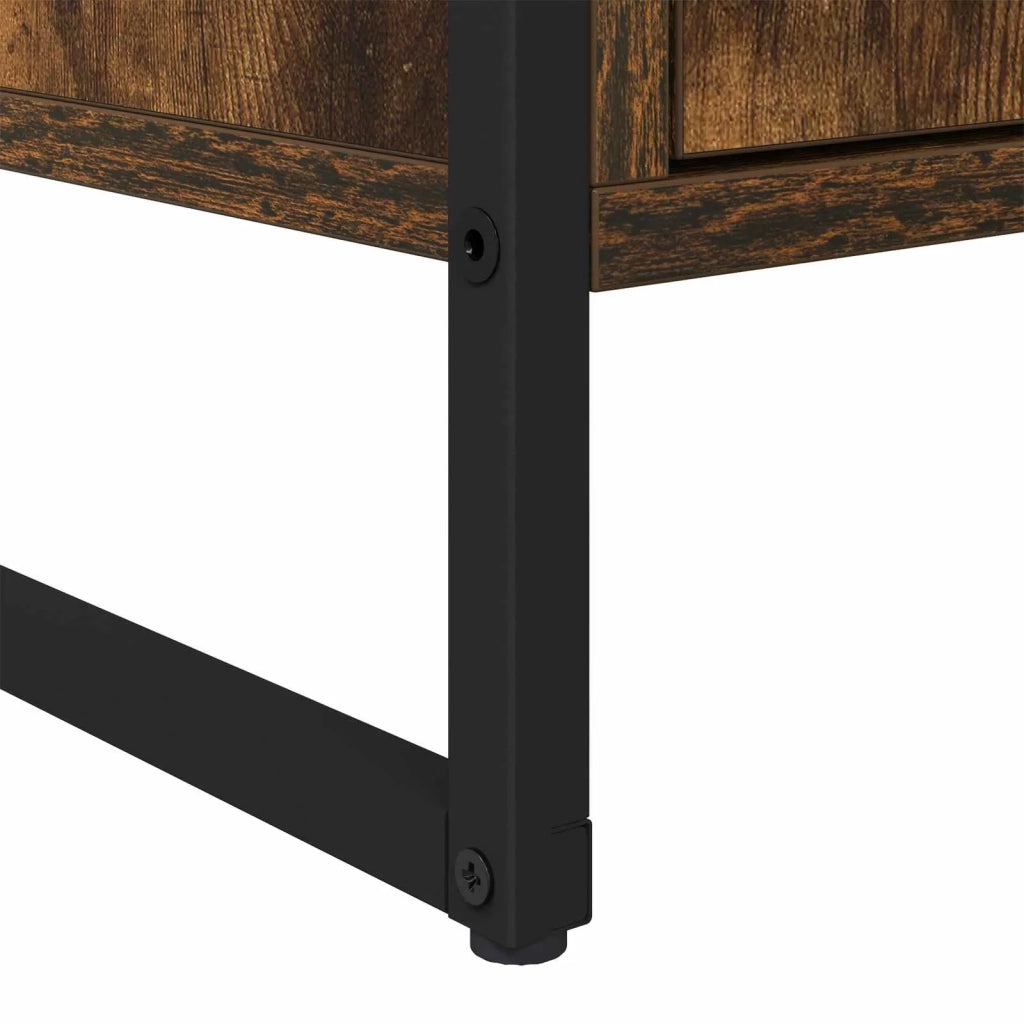 Credenza con cassetto 2 pz | Madia | Buffet da pranzo | Armadio da pranzo Quercia Fumosa 81 x 36 x 150.5 cm