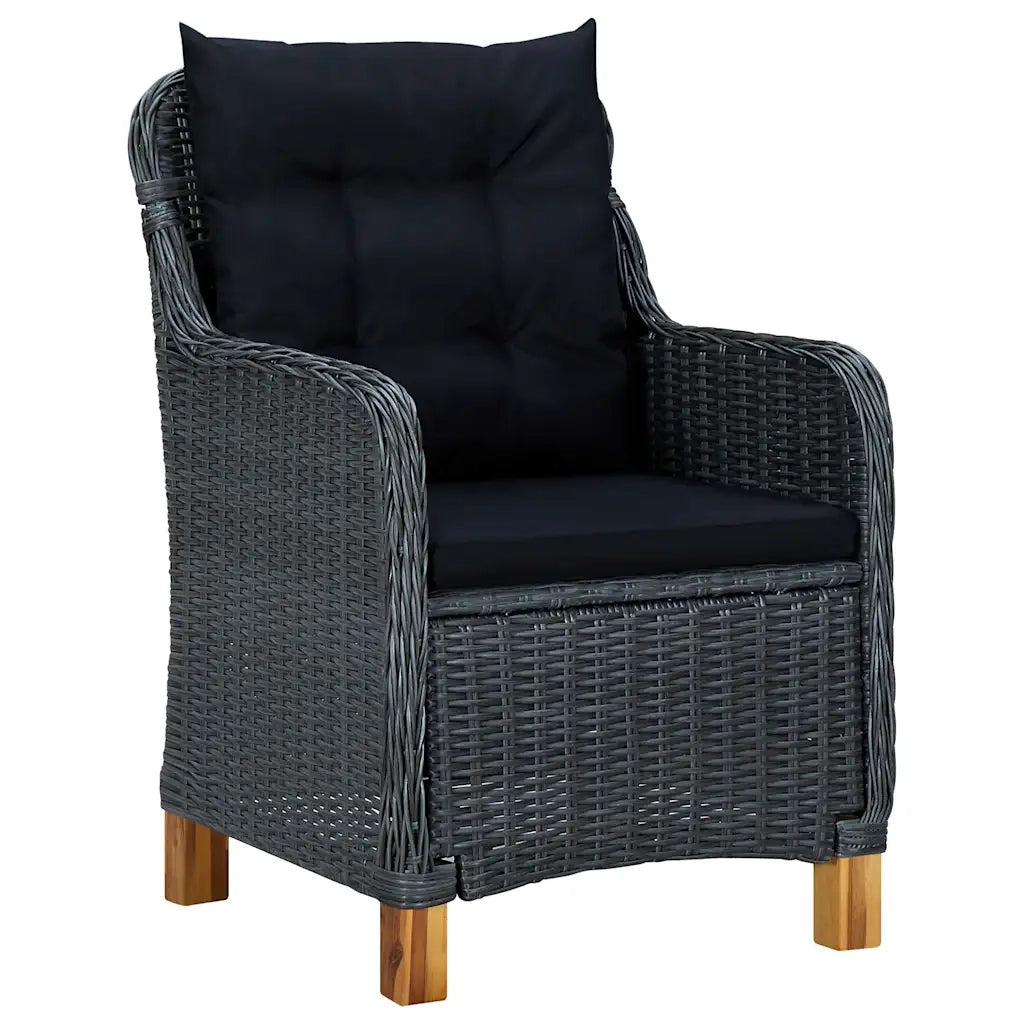 Set Mobili da Pranzo per Giardino 7 pz Grigio Scuro 3067939