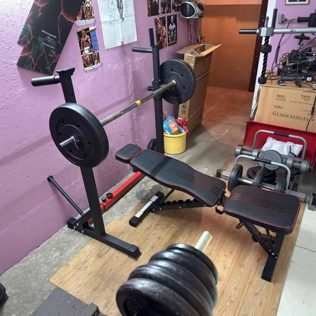 Rack da Squat, Supporto Bilanciere Regolabile, Stand per Sollevamento Pesi Multifunzione per casa, palestra Max 250 KG