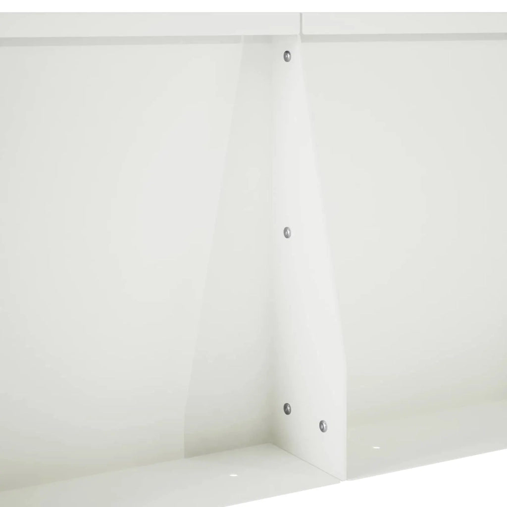 Muro di contenimento 4 pz 100 x 12 x 50 cm Acciaio Bianco 3449045