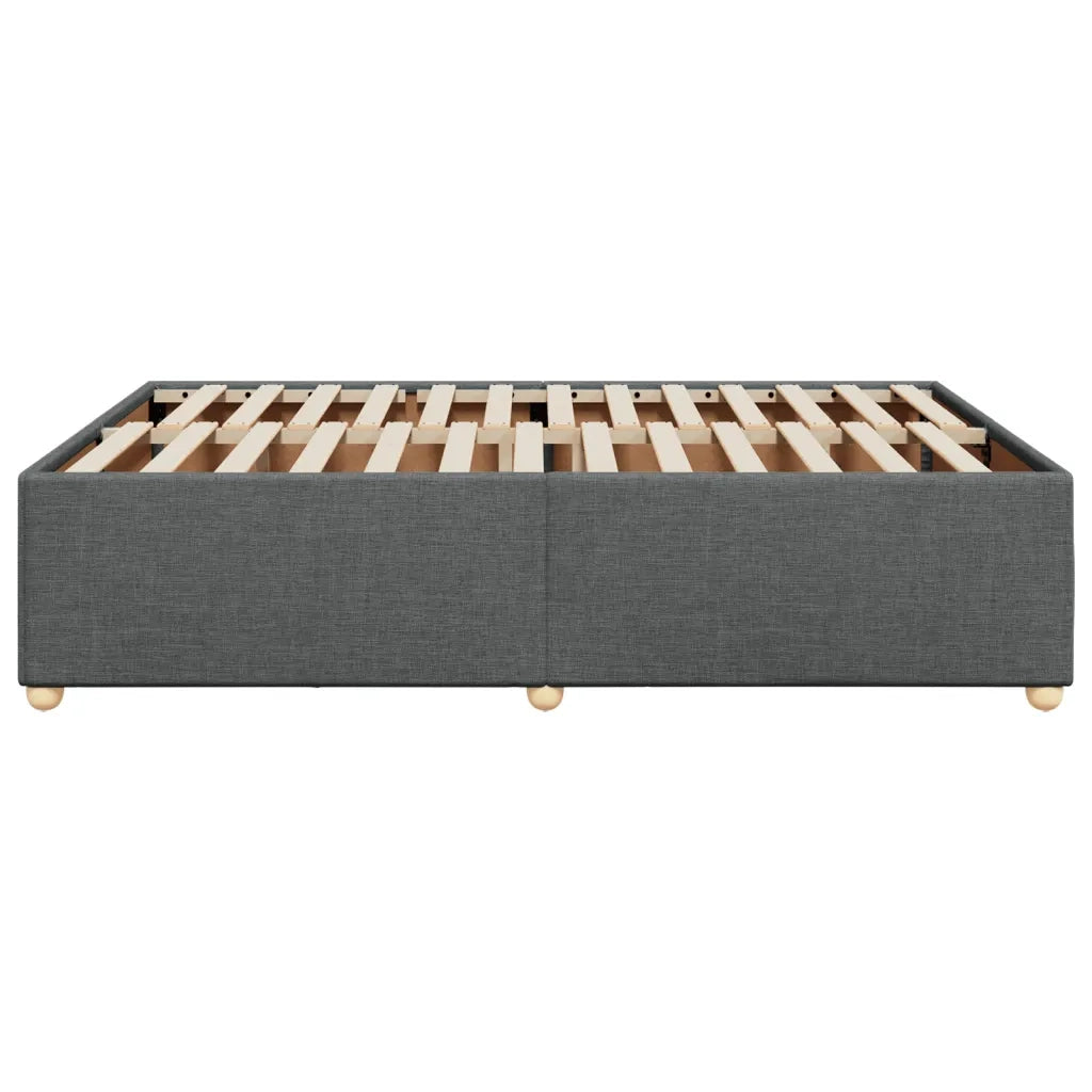 Giroletto senza Materasso Grigio Scuro 160x200 cm Tessuto